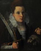 Lavinia Fontana Judith with the head of Holofernes. France oil painting artist